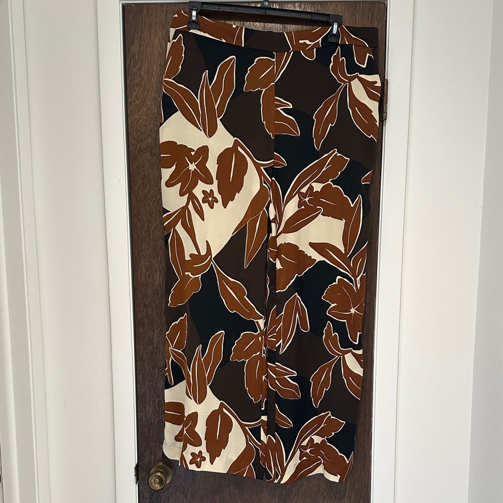 NWOT: Alex Marie Brown and Cream Floral Pants (set option)